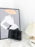 Minimalist Geometric Pattern Square Bag