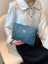 Butterfly & Studded Decor Square Bag