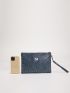 Butterfly & Studded Decor Square Bag