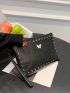 Studded & Butterfly Decor Square Bag