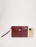 Butterfly & Studded Decor Square Bag