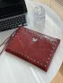 Butterfly & Studded Decor Square Bag