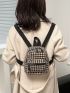 Mini Houndstooth Pattern Classic Backpack