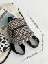 Mini Houndstooth Pattern Classic Backpack