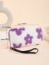 Floral Pattern Fluffy Long Wallet