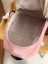 Letter Patch Decor Functional Backpack Without Bag Charm