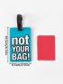 Letter Graphic Luggage Tag