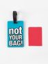 Letter Graphic Luggage Tag