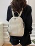 Minimalist Classic Backpack With Rhinestone Decor Coin Purse