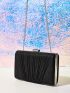 Mini Glitter Ruched Detail Box Bag