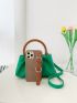Minimalist Snap Button Ruched Bag
