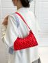 Minimalist Quilted Baguette Bag