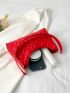 Minimalist Quilted Baguette Bag