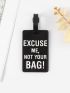 Letter Graphic Luggage Tag