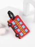 Letter Graphic Bus Design Luggage Tag