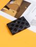 Allover Graphic Snap Button Card Holder