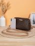 Metal Decor Braided Detail Square Bag