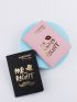 2pcs Lip & Slogan Graphic Passport Case