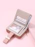 Metal Feather Decor Small Wallet