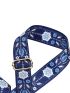 Floral Pattern Colorblock Bag Strap