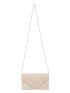 Rhinestone Decor Ruched Detail Square Bag