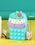 Mini Ice Cream Design Color Block Pop It Bag