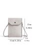 Snap Button Flap Phone Wallet
