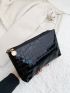 Crocodile Embossed Square Bag