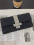 Buckle Decor Long Wallet
