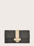 Buckle Decor Long Wallet