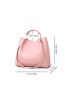 4pcs Minimalist Top Handle Bag Set