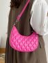 Minimalist Geometric Pattern Saddle Bag