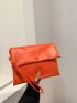 Minimalist Snap Button Square Bag