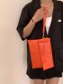 Minimalist Snap Button Square Bag