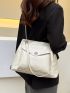 Pocket Front Design Chain Shoulder Tote Bag