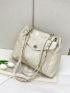 Pocket Front Design Chain Shoulder Tote Bag