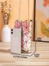 Mini Holographic Geometric Pattern Twist Lock Square Bag