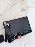 Minimalist Eyelet Detail Square Bag