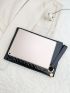 Minimalist Eyelet Detail Square Bag