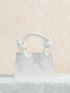 BIZwear Mini Knot Decor Double Handle Square Bag