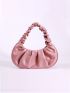 Ruched Baguette Bag