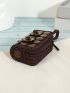 Flower & Bead Decor Coin Purse