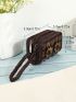 Flower & Bead Decor Coin Purse