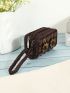 Flower & Bead Decor Coin Purse
