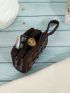 Flower & Bead Decor Coin Purse
