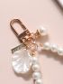 Shell & Faux Pearl Decor Bag Charm