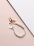 Shell & Faux Pearl Decor Bag Charm