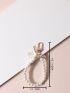 Shell & Faux Pearl Decor Bag Charm
