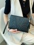 Quilted Tassel Decor Square Bag