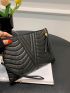 Quilted Tassel Decor Square Bag